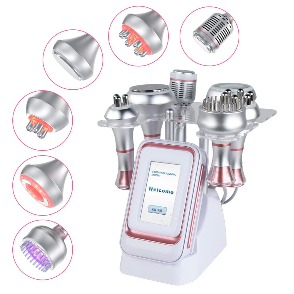 Bornbyme Ultrasonic Cavitation Machine 80K 6 IN 1 Ultrasonic Cavitation Device Radio Frequency Skin Tightening Machine