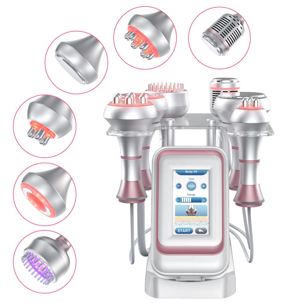 Bornbyme Ultrasonic Cavitation Machine 80K 6 IN 1 Ultrasonic Cavitation Device Radio Frequency Skin Tightening Machine