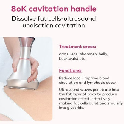 Bornbyme Ultrasonic Cavitation Machine 80K 9 IN 1 Ultrasonic Cavitation Body Sculpting Machine with EMS