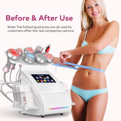bornbyme Ultrasonic Cavitation Machine 80K 9 IN 1 Ultrasonic Cavitation Body Sculpting Machine with Laser