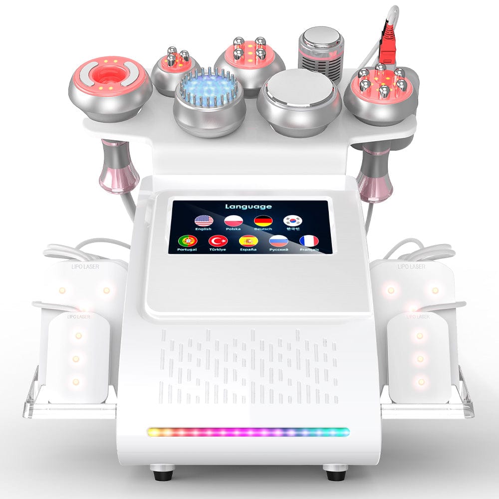 bornbyme Ultrasonic Cavitation Machine 80K Ultrasonic Cavitation Machine 9 IN 1 with Lipolaser Pads SD085