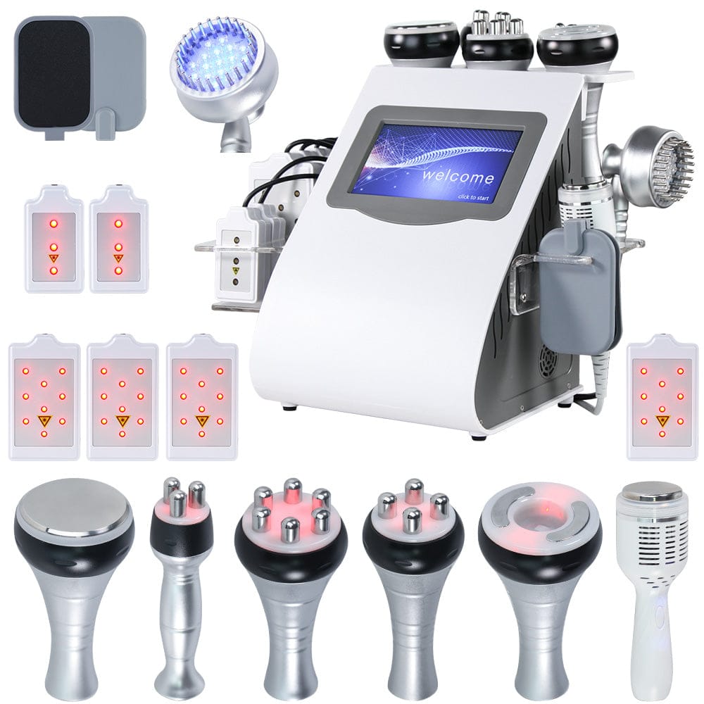 Bornbyme Ultrasonic Cavitation Machine 9 In 1 40K Body Sculpting Cavitation Machine with Laser for Fat Reduction
