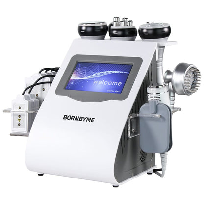 Bornbyme Ultrasonic Cavitation Machine 9 In 1 40K Body Sculpting Cavitation Machine with Laser for Fat Reduction