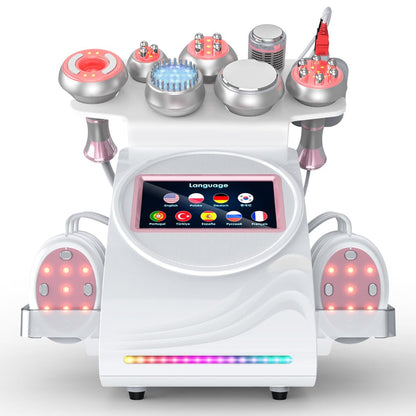 Bornbyme Ultrasonic Cavitation Machine 9 In 1 80K Body Sculpting Cavitation Machine with EMS Therapy