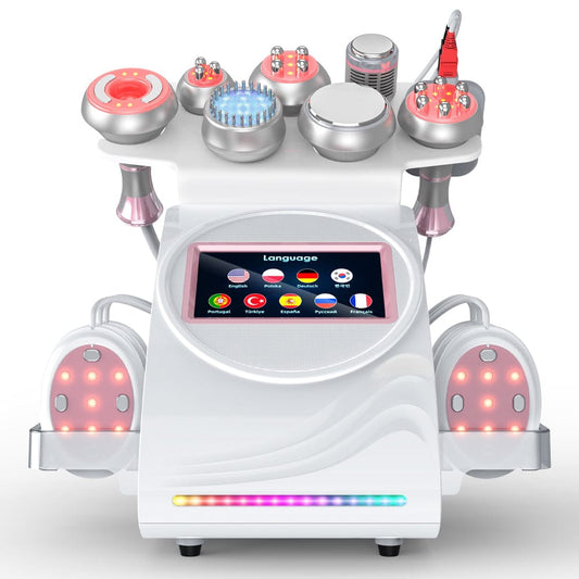 Bornbyme Ultrasonic Cavitation Machine 9 In 1 80K Body Sculpting Cavitation Machine with EMS Therapy
