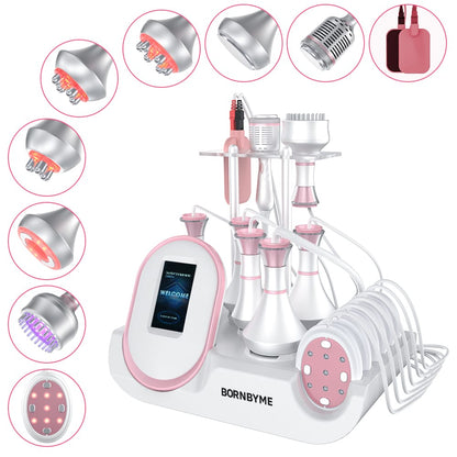Bornbyme Ultrasonic Cavitation Machine 9 in 1 Body Sculpting Machine Skin Tightening & Weigth Loss Device