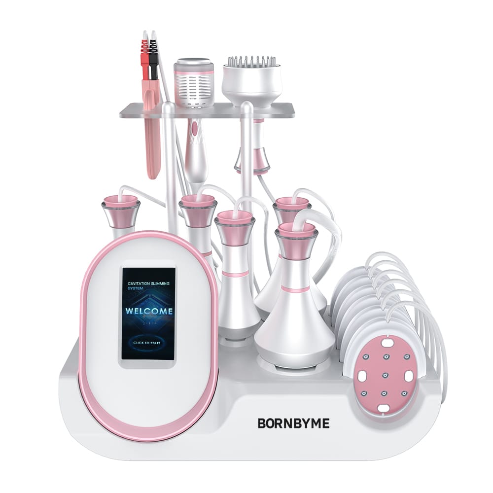 Bornbyme Ultrasonic Cavitation Machine 9 in 1 Body Sculpting Machine Skin Tightening & Weigth Loss Device