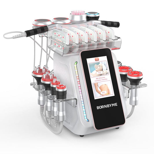 Bornbyme Ultrasonic Cavitation Machine Bornbyme Professional 80K 13 in 1 Ultrasonic Cavitation Machine with RF Vacuum EMS Body Contouring for Salon Use
