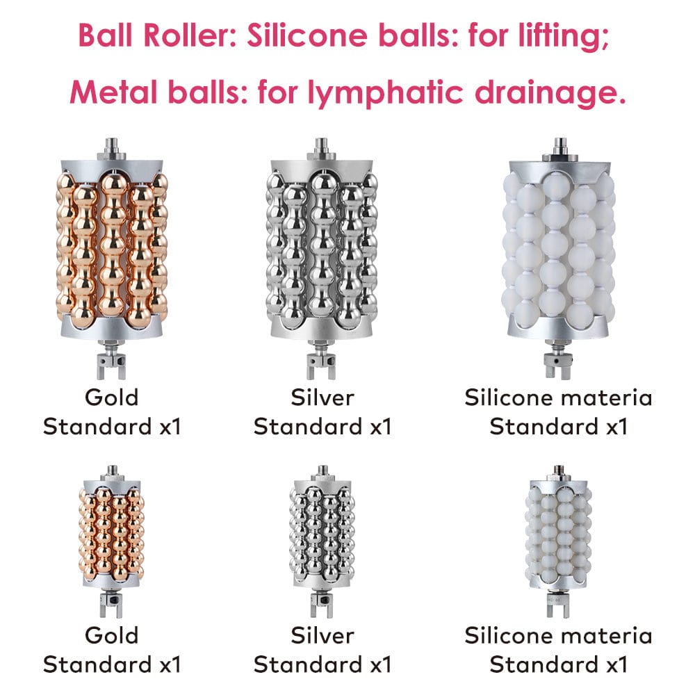 Bornbyme Ultrasonic Cavitation Machine Microvibration & LED Light Therapy Massager Inner Ball Roller Reduction Machine for Face Body Slimming