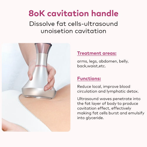 6 IN 1 with EMS 80K Ultrasonic Cavitation Anti Cellulite Body Shaping Slimming Machine