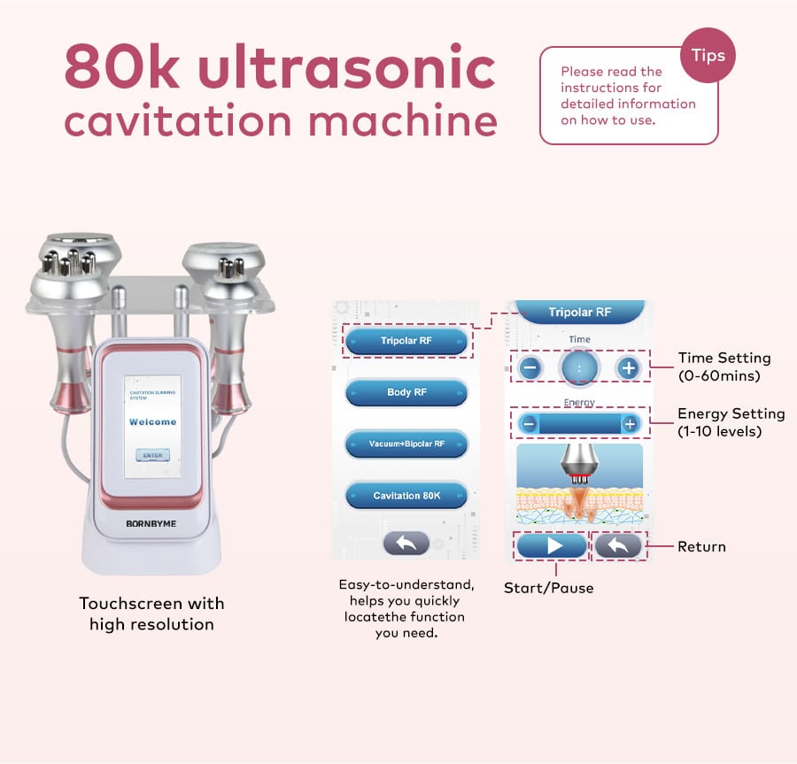 8K cavitation fat burnner mahcine for body sculpting