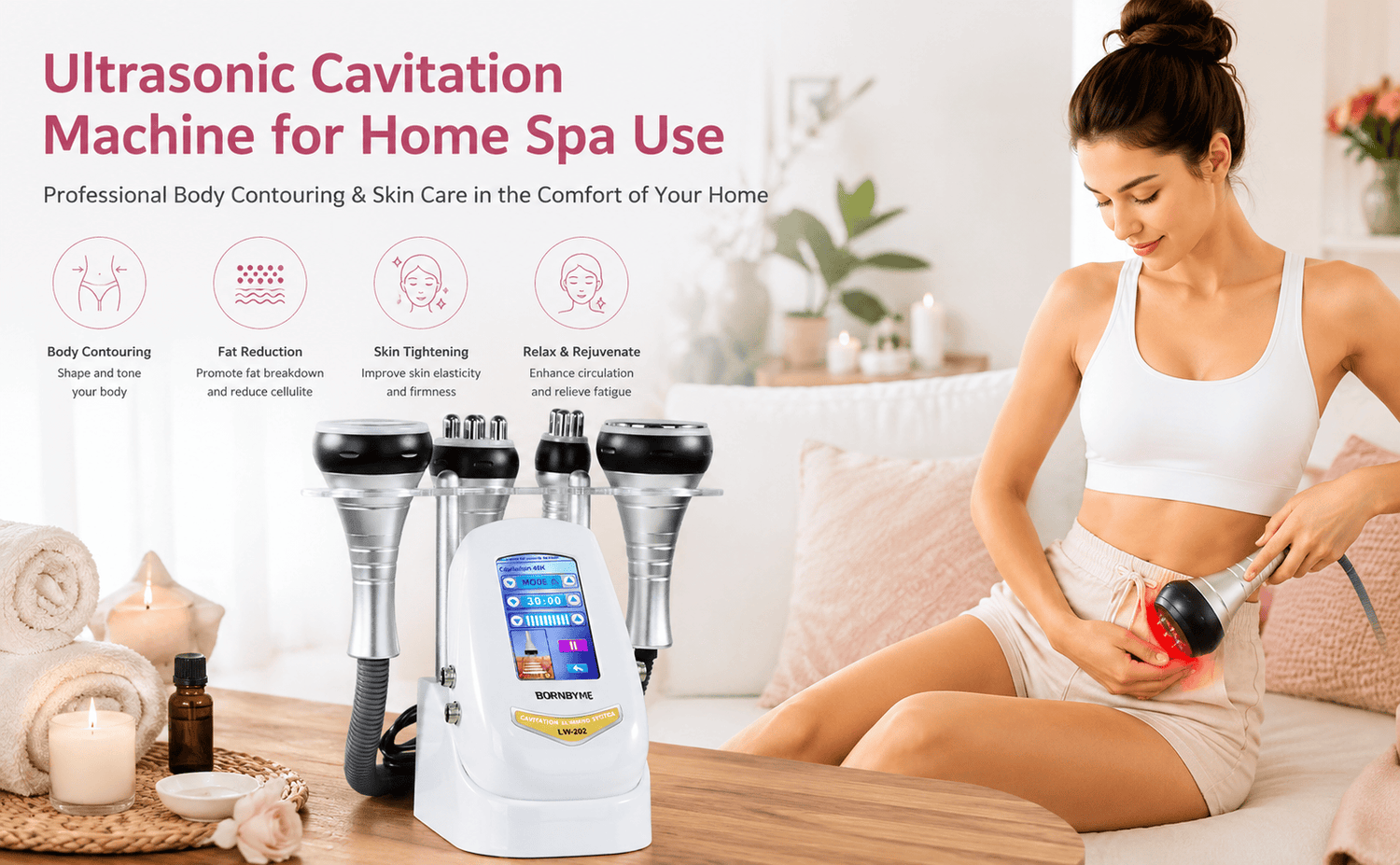 Home spa cavitation machine for body wellness