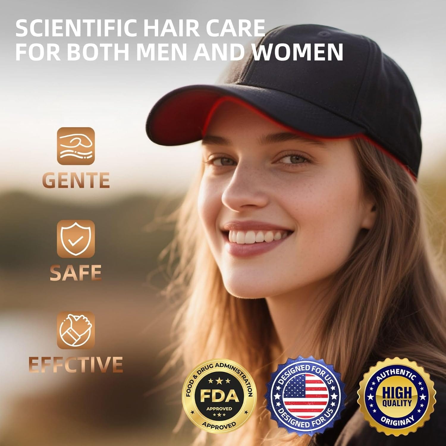 red light therapy hat for personal care