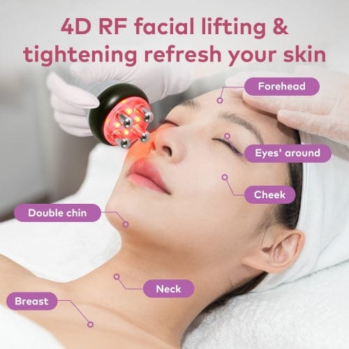 RF skin tightening treatment for wrinkle reduction and facial lifting support